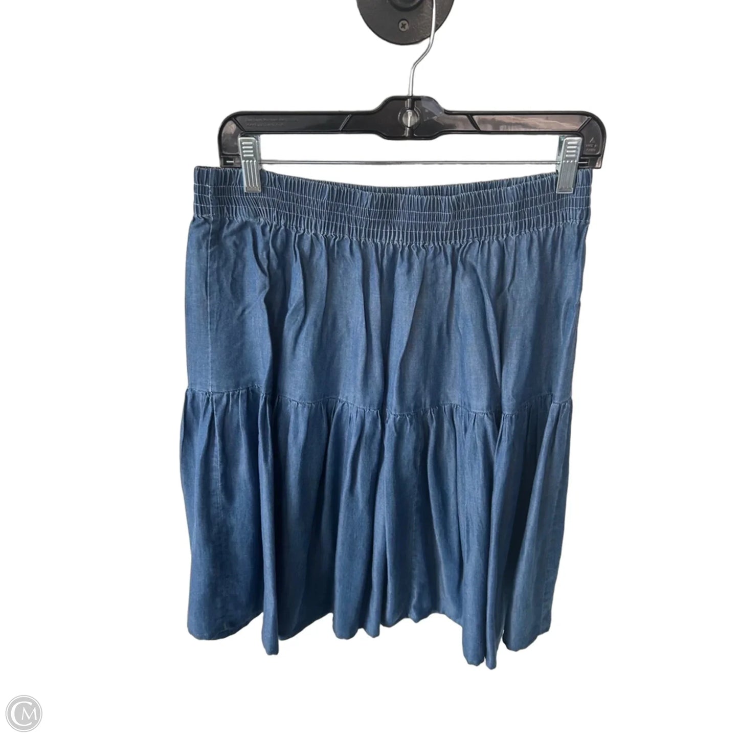 Skirt Mini & Short By Clothes Mentor In Blue Denim, Size: L