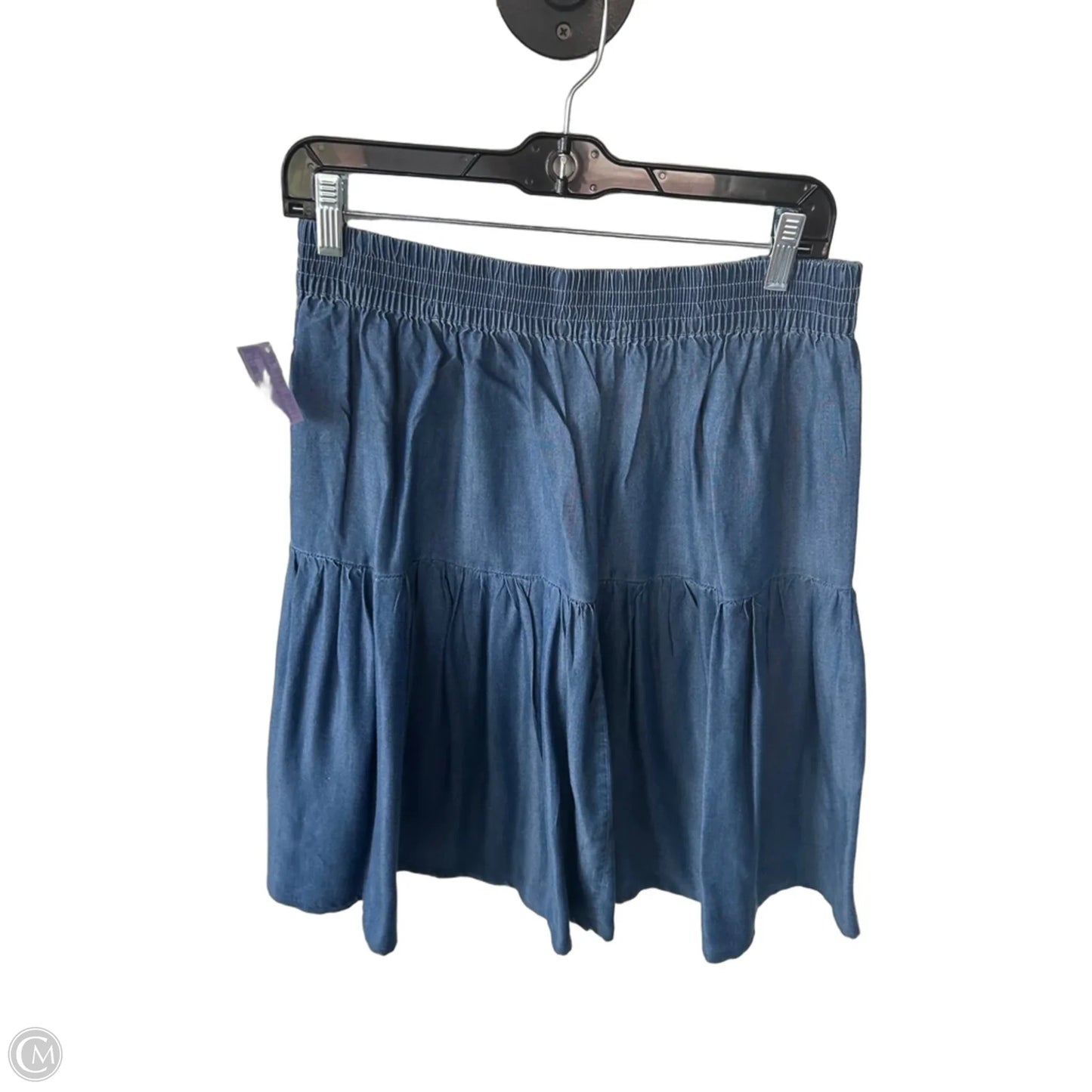 Skirt Mini & Short By Clothes Mentor In Blue Denim, Size: L