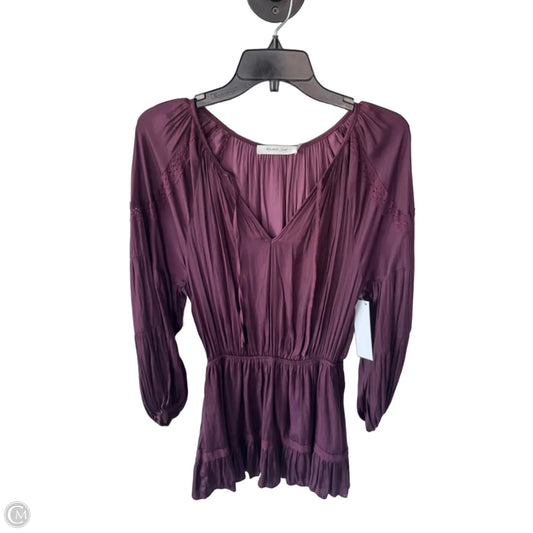 Dress Work By Mustard Seed In Maroon, Size: S