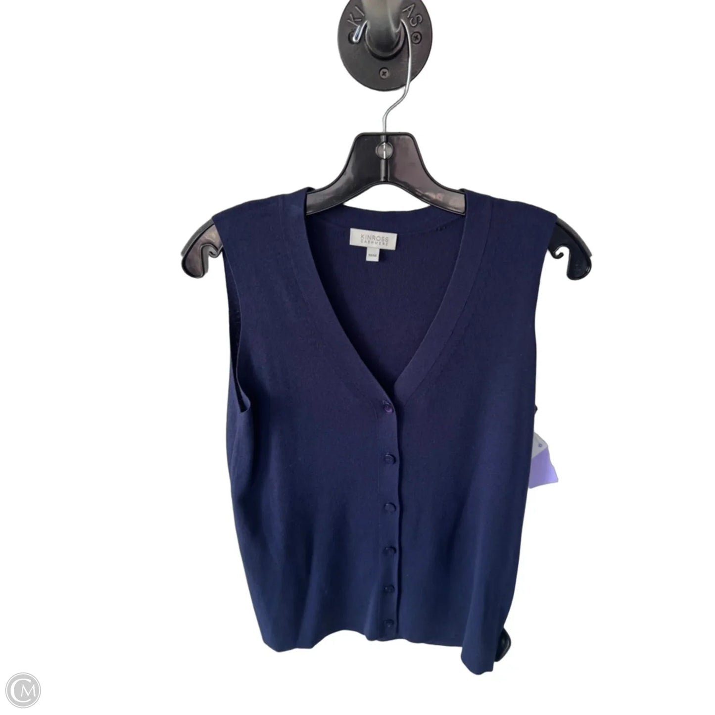Vest Sweater By Cmb In Navy, Size: M