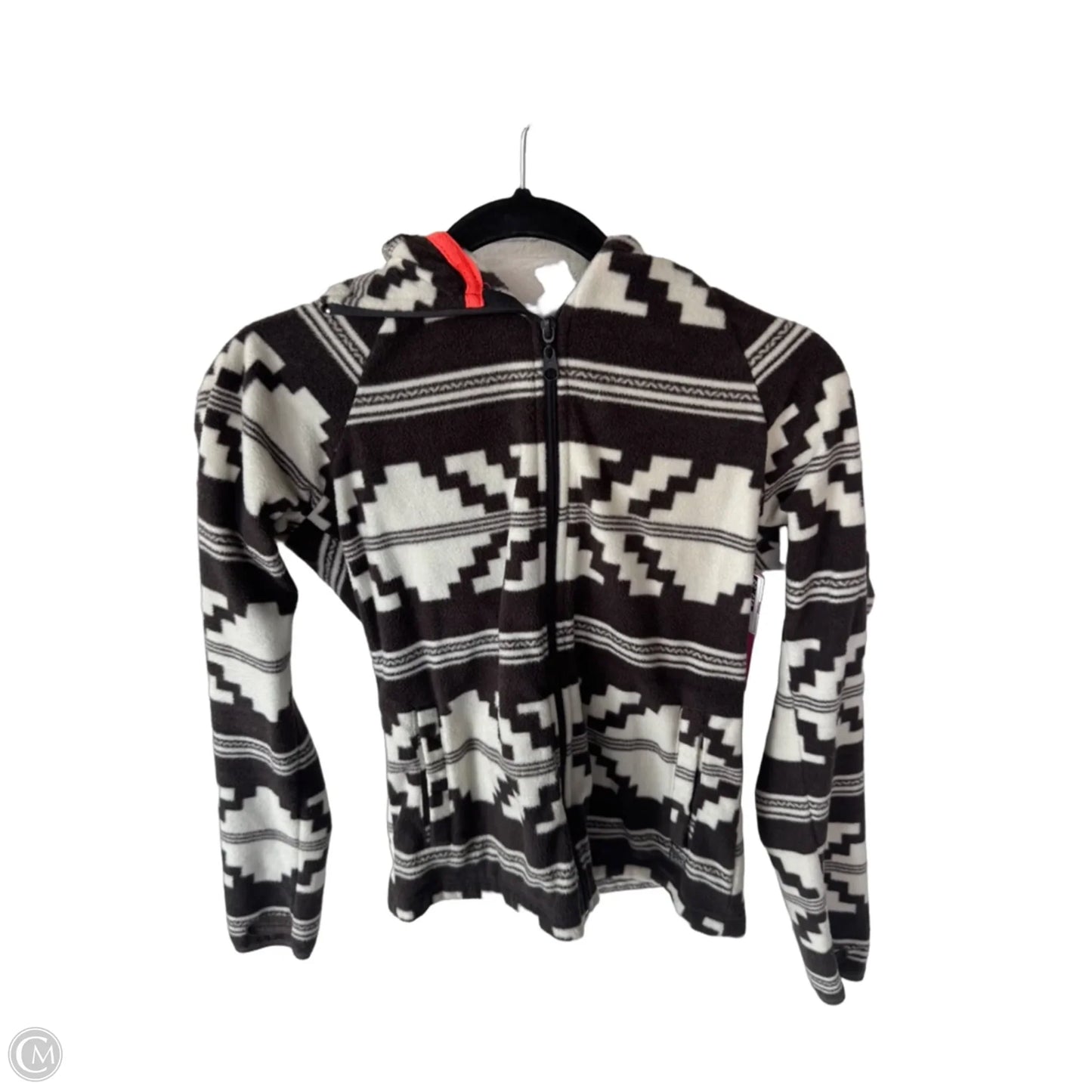 Jacket Fleece By Billabong In Grey & White, Size: S