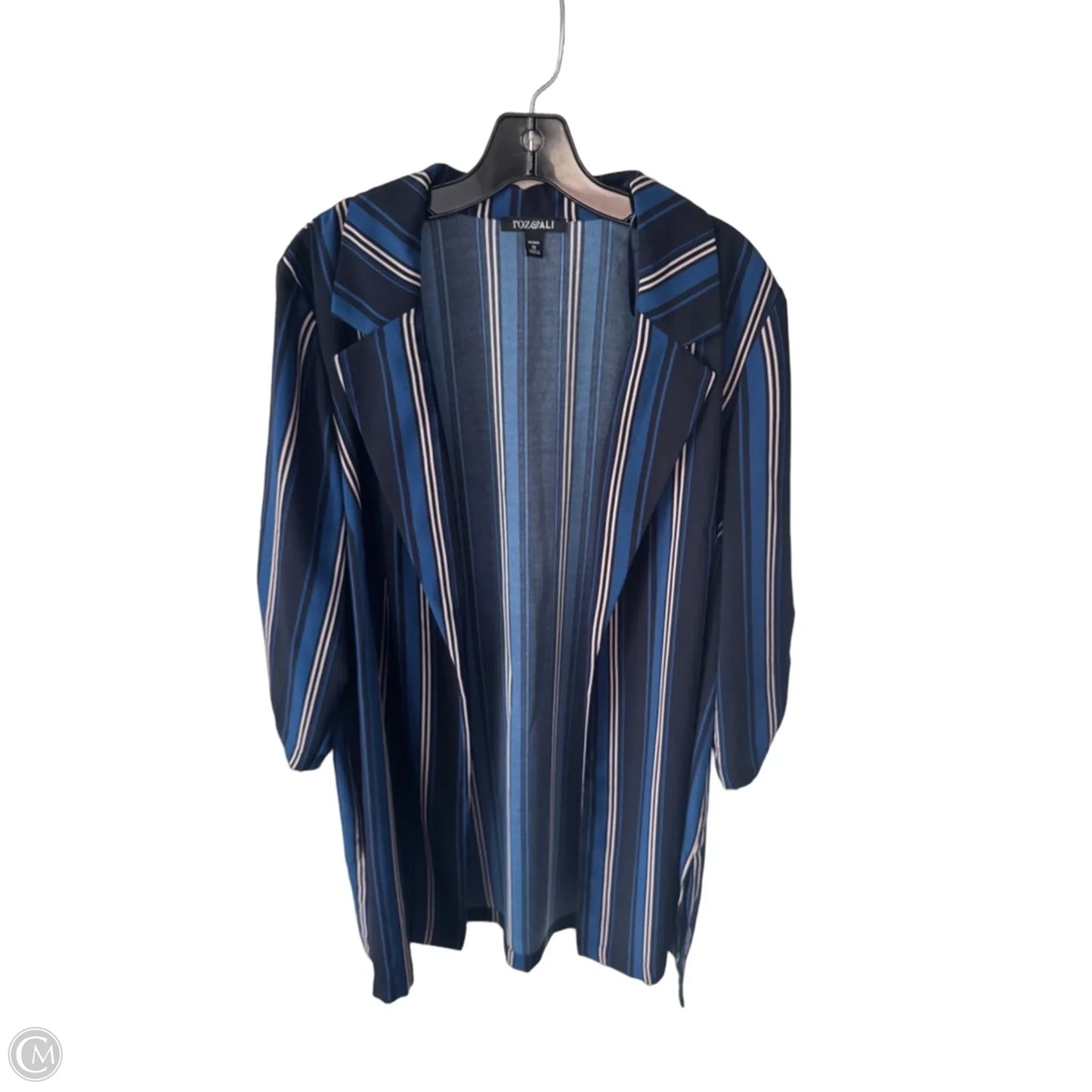 Kimono By Roz And Ali In Black & Blue, Size: 1x