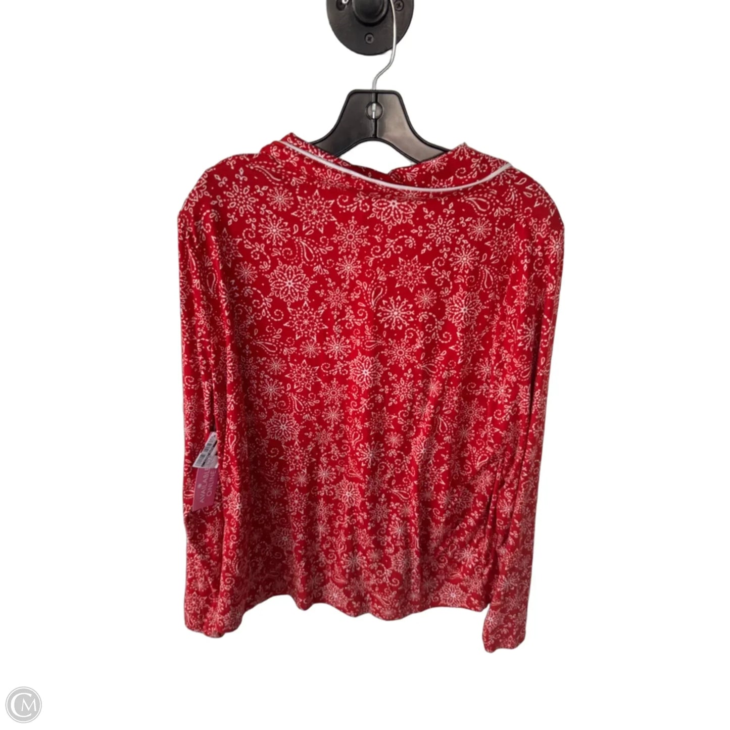 Pajamas 2pc By Clothes Mentor In Red & White, Size: L