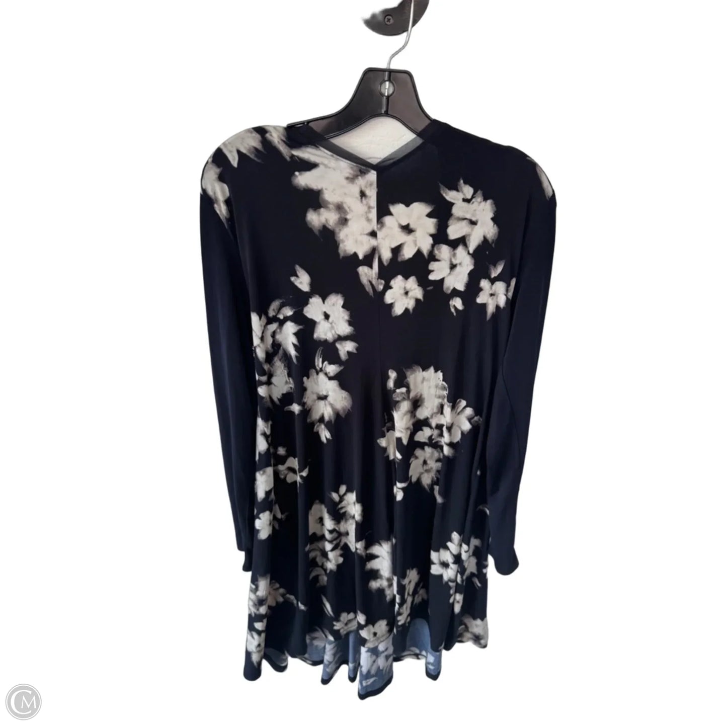 Dress Work By Simply Vera In Blue & Cream, Size: Xl