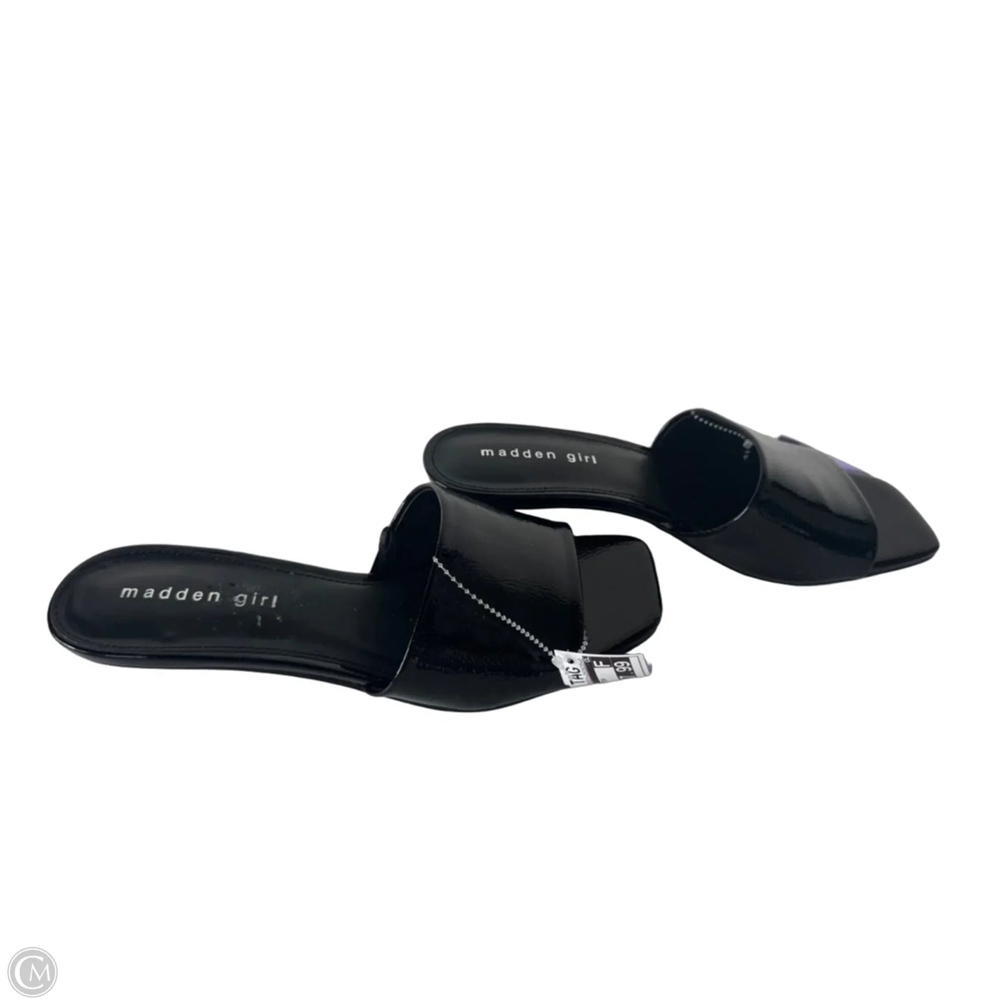 Sandals Heels Kitten By Madden Girl In Black, Size: 9