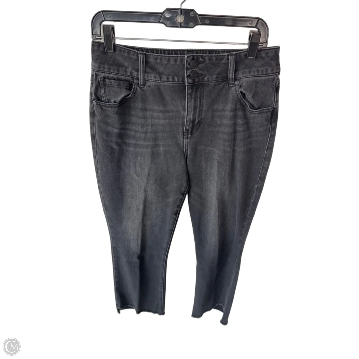 Jeans Cropped By Cabi In Black Denim, Size: 8