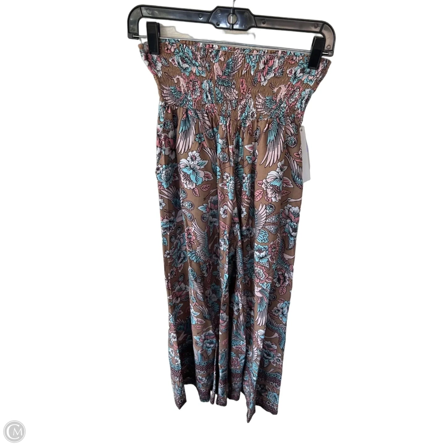 Pants Wide Leg By Cmc In Brown & Pink, Size: Osfm