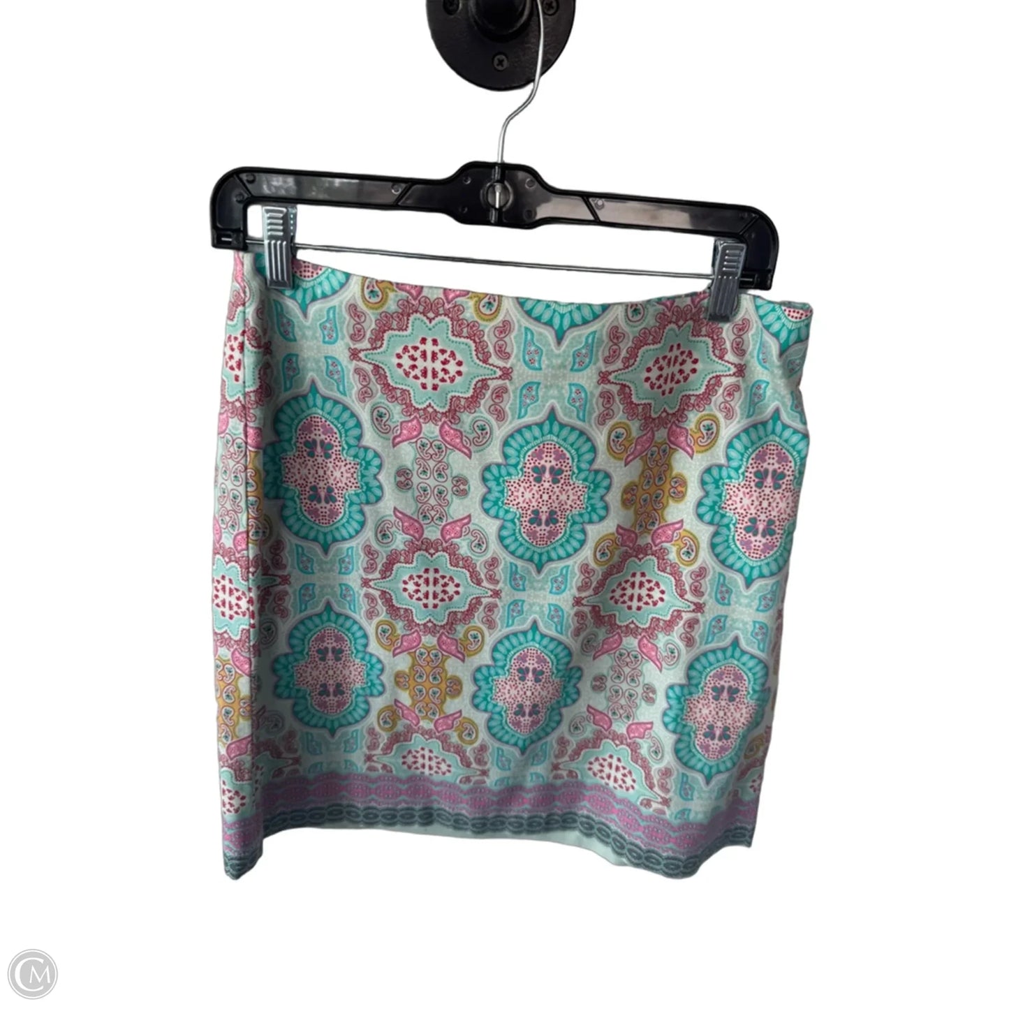 Skirt Mini & Short By Talbots In Green & Pink, Size: 4