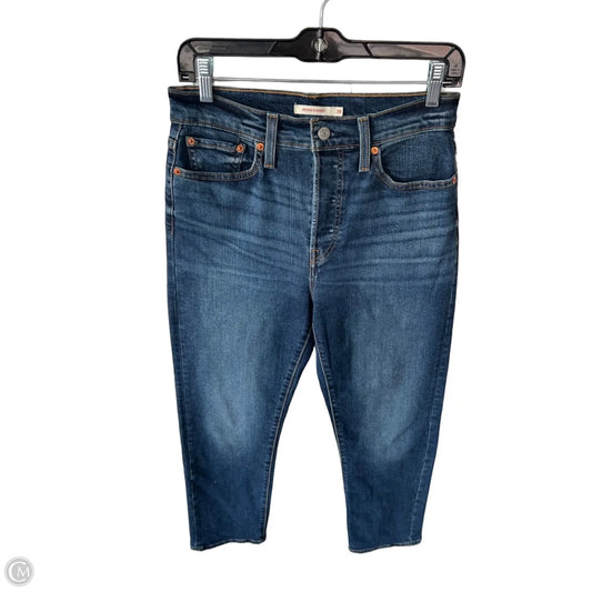 Jeans Straight By Levis In Blue Denim, Size: 6