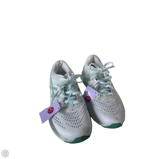 Shoes Athletic By Asics In Green & White, Size: 8.5
