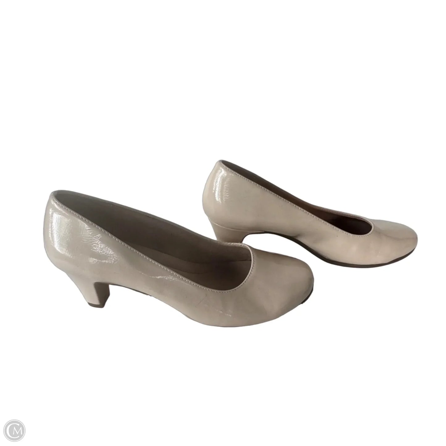 Shoes Heels Block By Clothes Mentor In Tan, Size: 8.5
