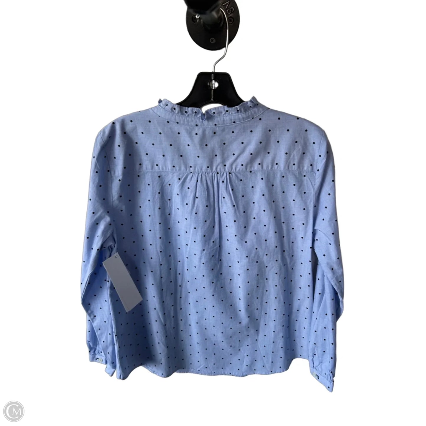 Blouse Long Sleeve By Talbots In Blue, Size: Mp