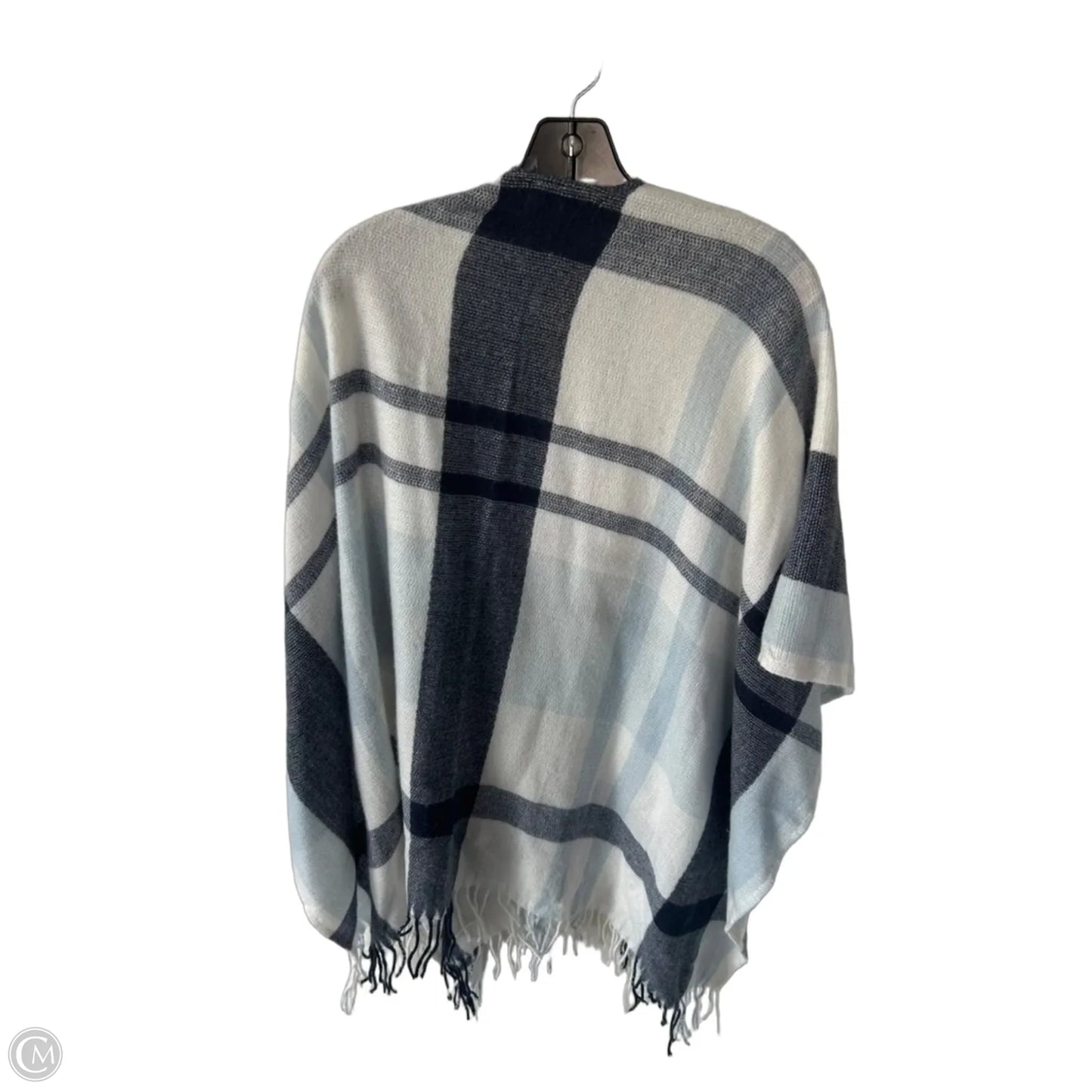 Shawl By Banana Republic In Blue & White, Size: Osfm