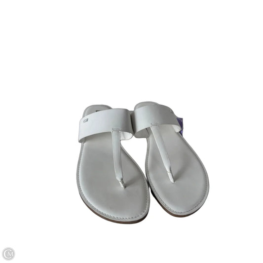 Sandals Flats By Dkny In White, Size: 11