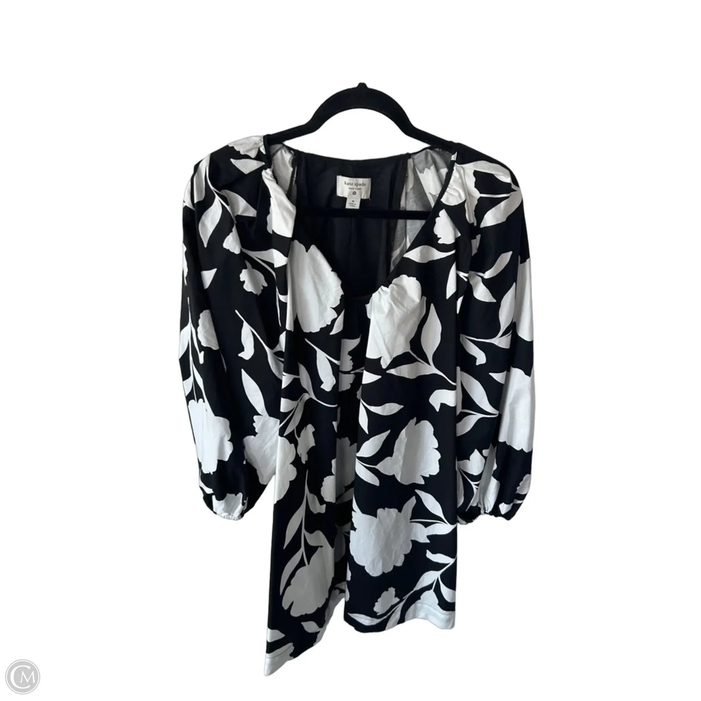 Dress Designer By Kate Spade In Black & White, Size: M