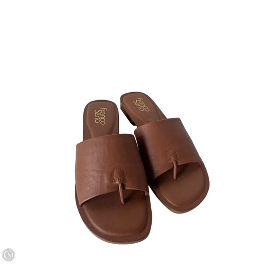 Sandals Flats By Franco Sarto In Brown, Size: 7.5