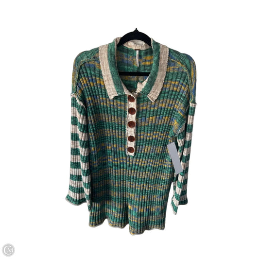 Romper By Free People In Green & Tan, Size: S