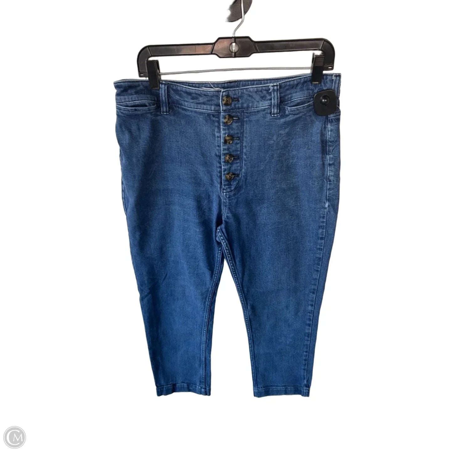 Jeans Straight By Pilcro In Blue Denim, Size: 12