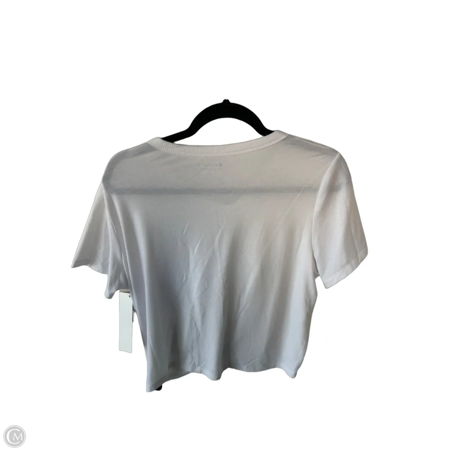 Athletic Top Short Sleeve By Athleta In White, Size: L