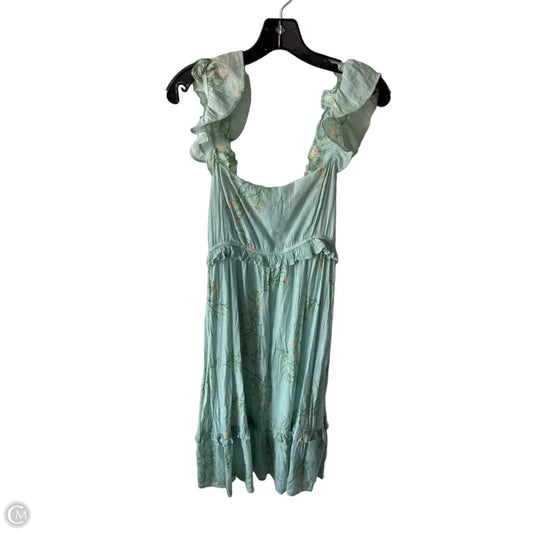 Dress Party Long By Blu Pepper In Green & Orange, Size: L