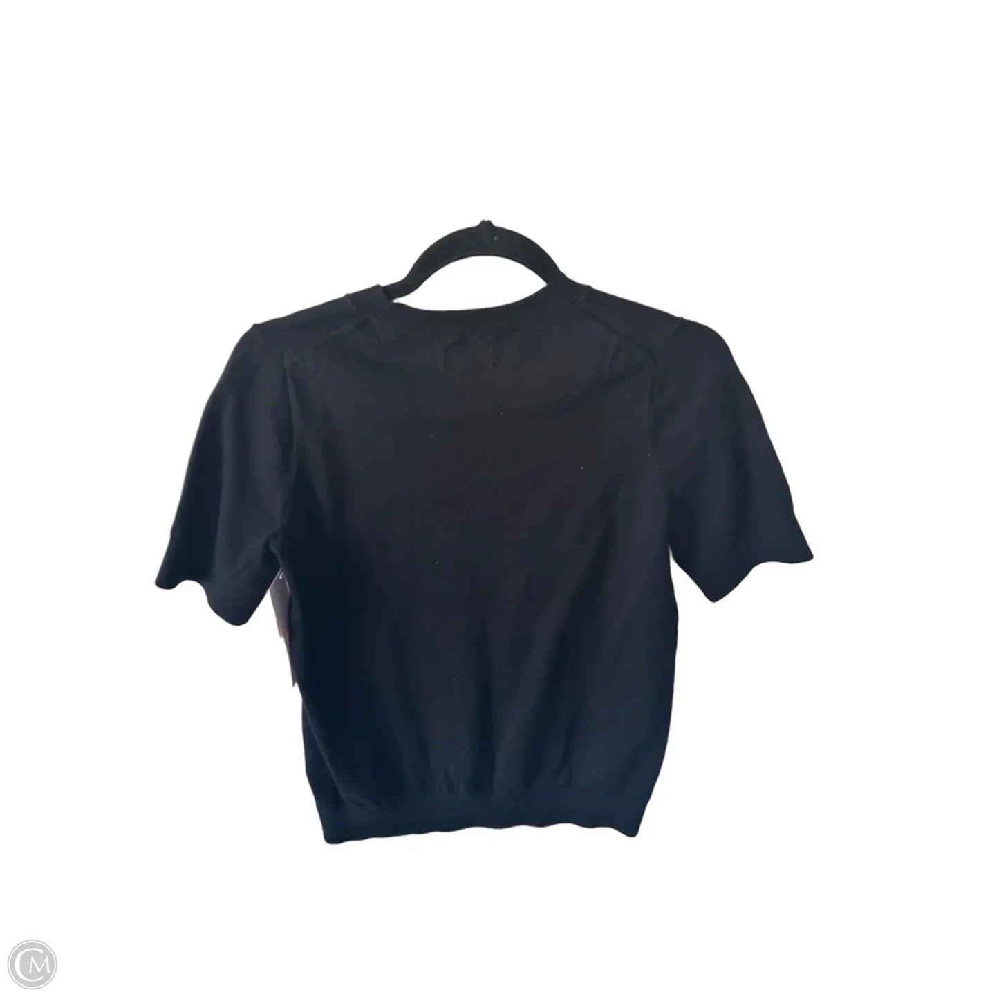 Sweater Short Sleeve By J. Crew In Black, Size: S