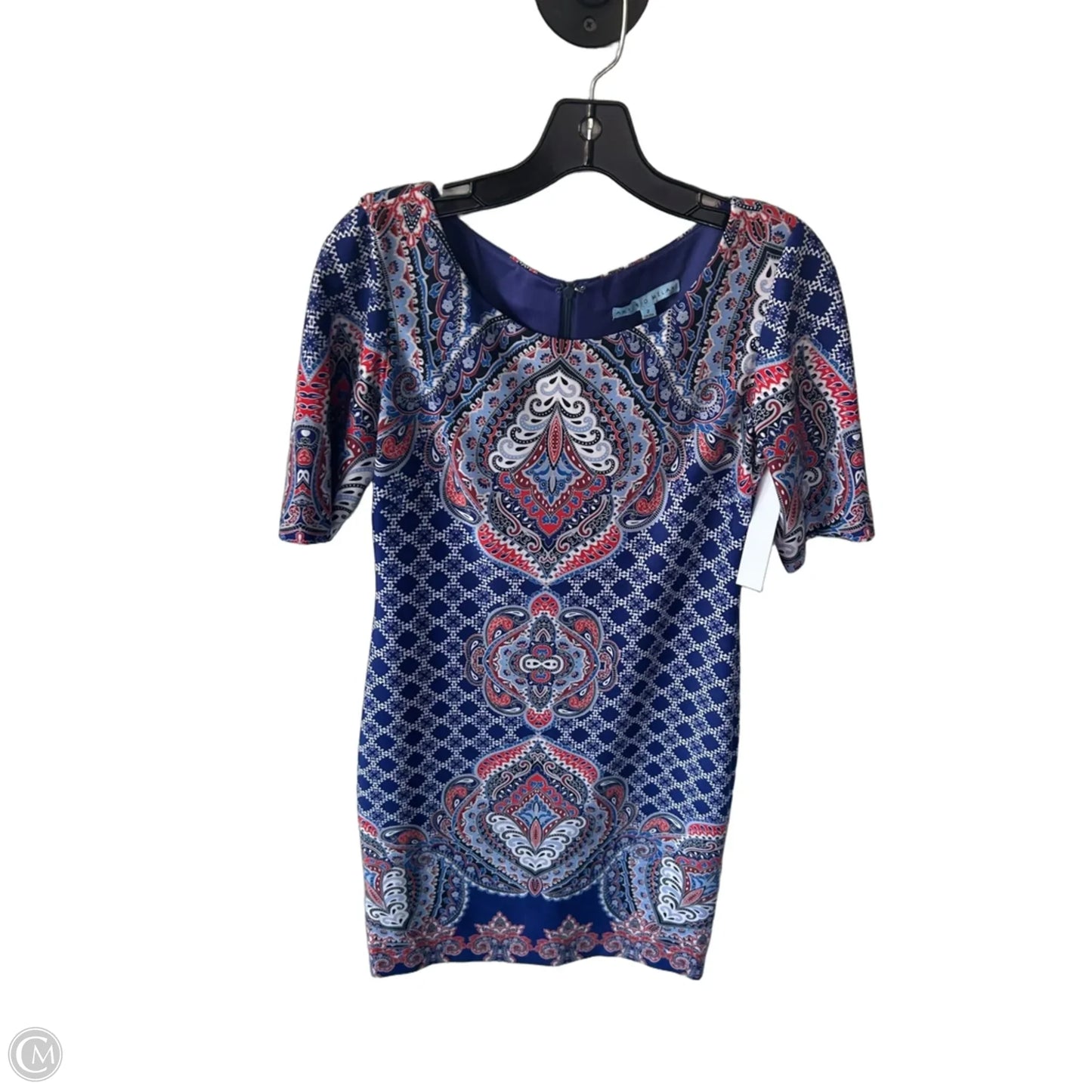Dress Work By Antonio Melani In Blue & Red, Size: Xs