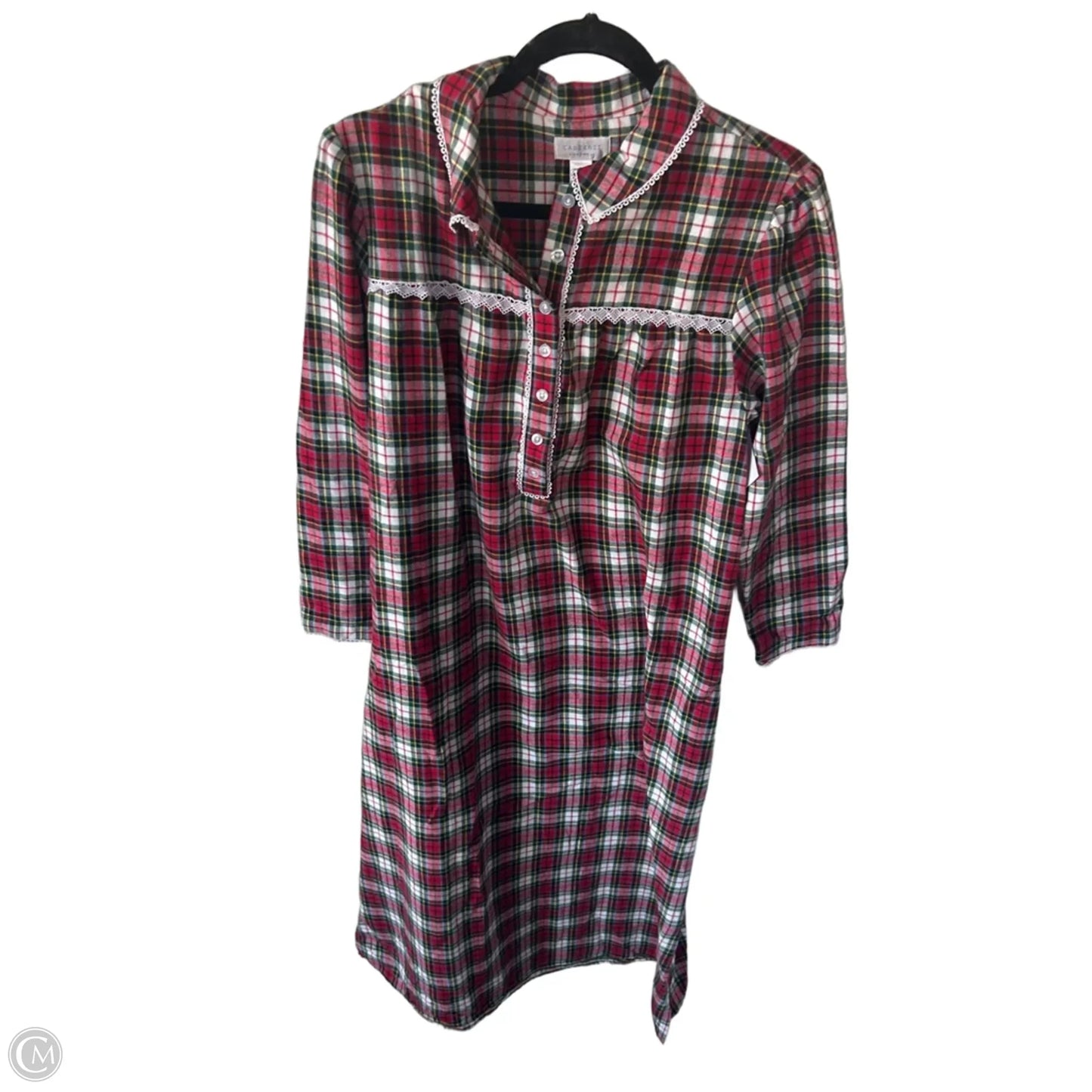 Nightgown By Clothes Mentor In Plaid Pattern, Size: S