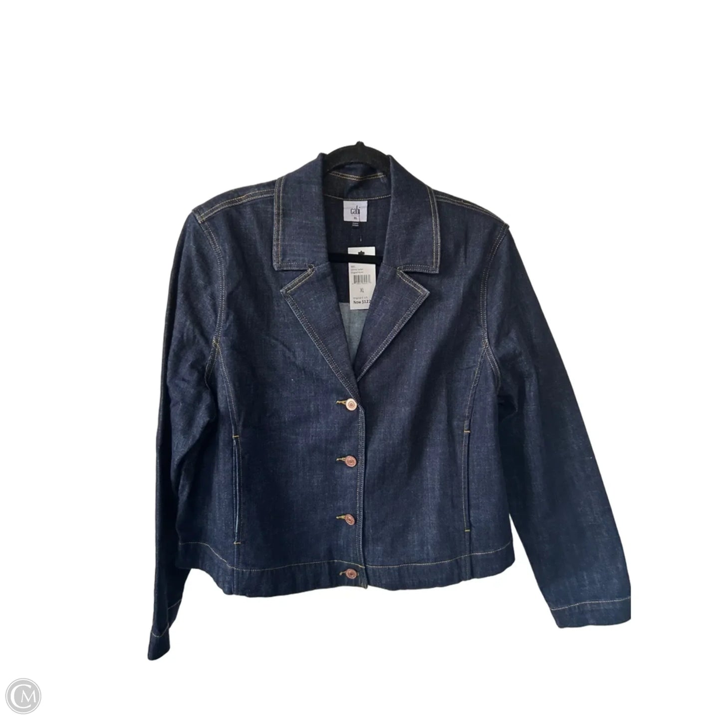 Blazer By Cabi In Blue Denim, Size: Xl