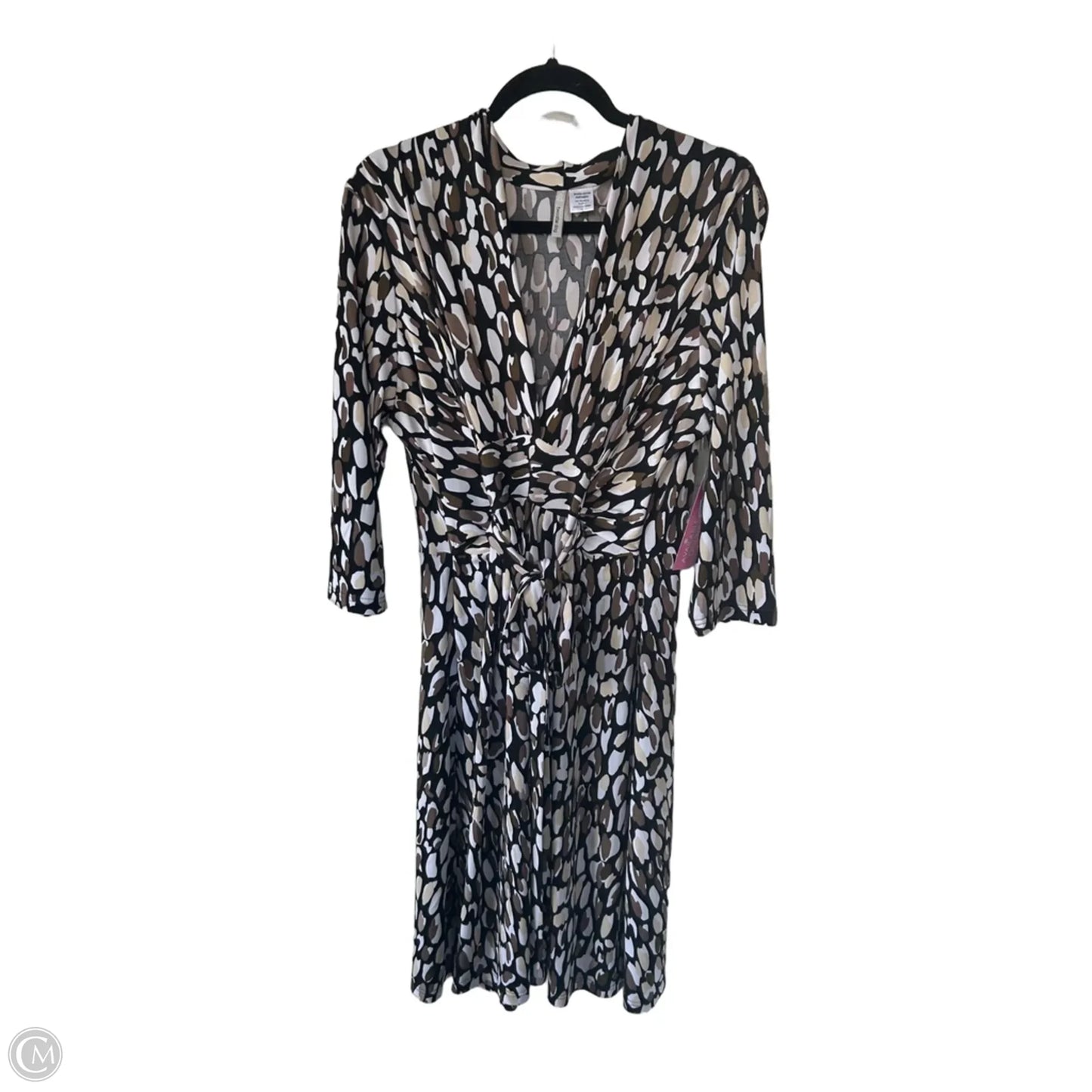 Dress Work By Clothes Mentor In Black & Tan, Size: L