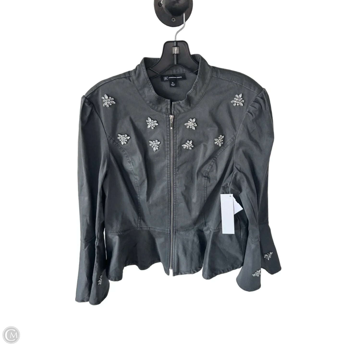 Jacket Other By Inc In Grey & White, Size: Xl