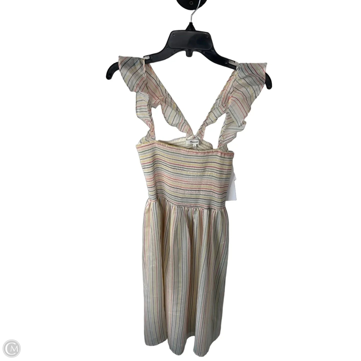 Dress Casual Midi By Madewell In Rainbow Print, Size: M