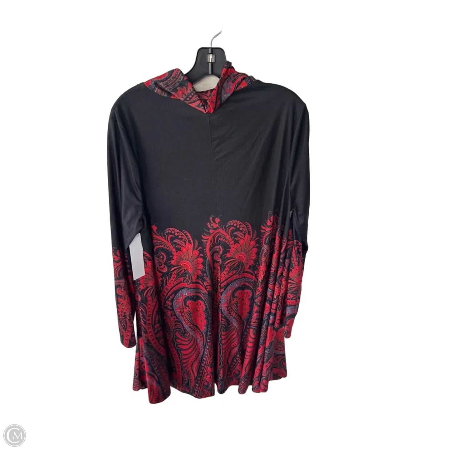 Dress Casual Midi By Cme In Black & Red, Size: Xl