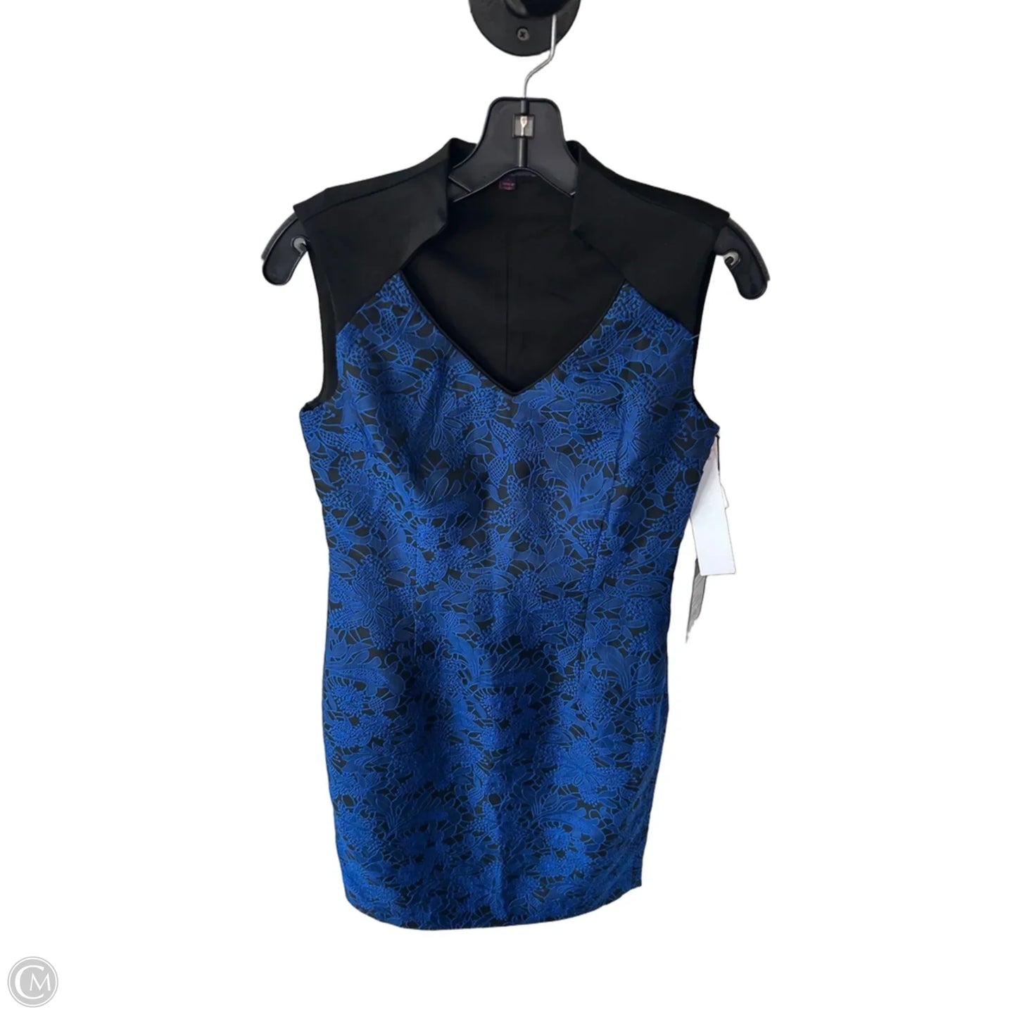 Dress Work By Bolide In Black & Blue, Size: S