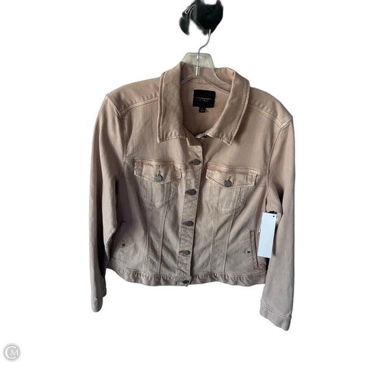 Jacket Denim By Liverpool In Pink Denim, Size: L