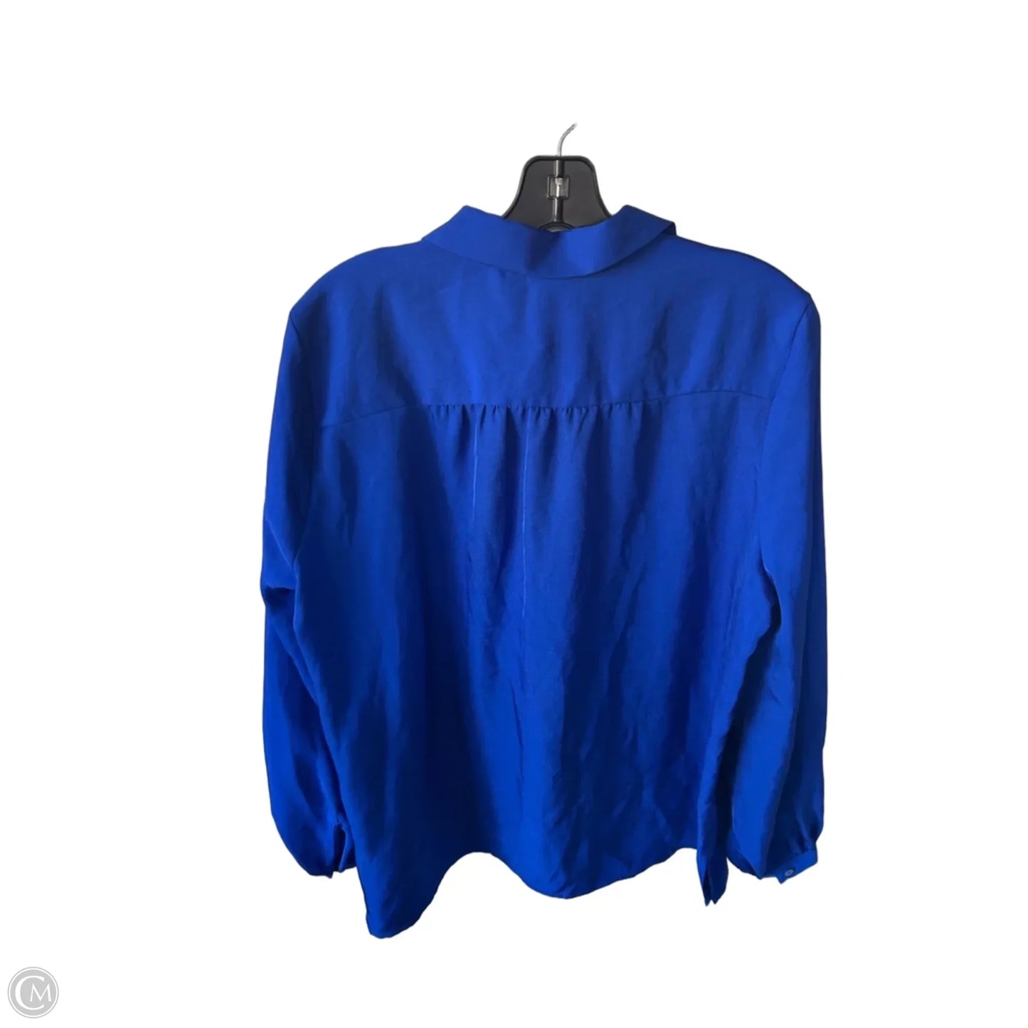 Blouse Long Sleeve By Express In Blue, Size: L