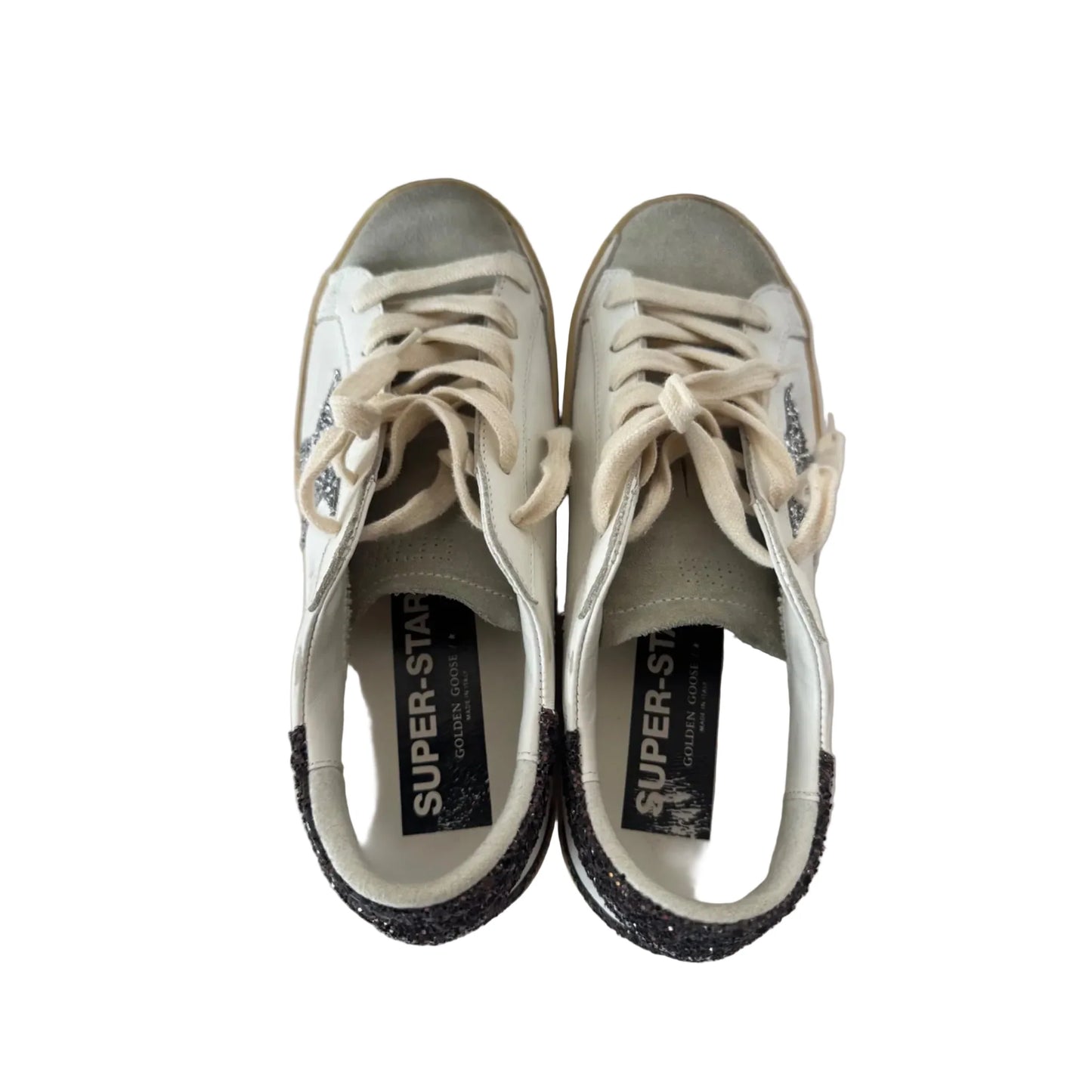 Shoes Luxury Designer By Golden Goose In Red & White, Size: 6.5