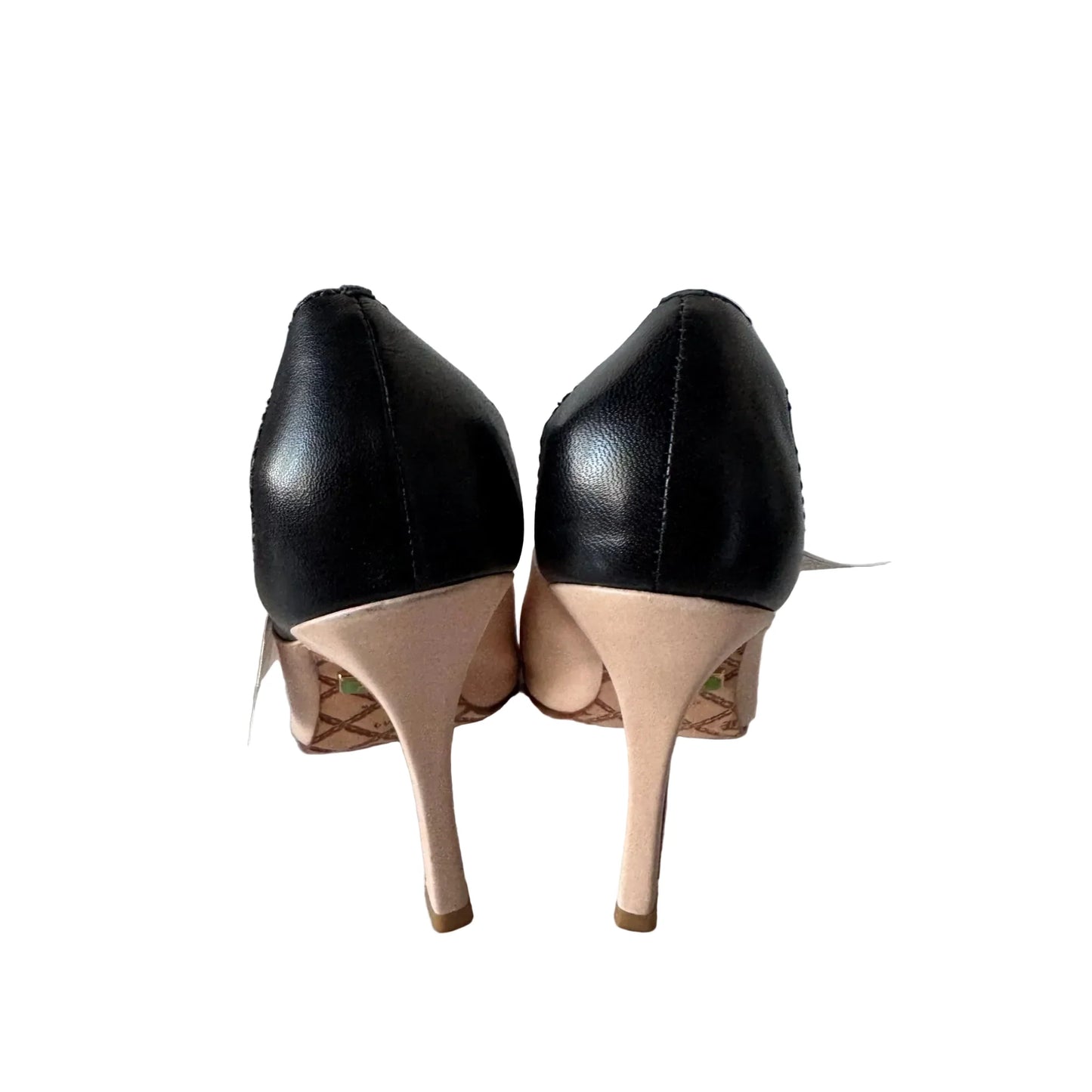 Sandals Heels Stiletto By Lamb In Black & Tan, Size: 7