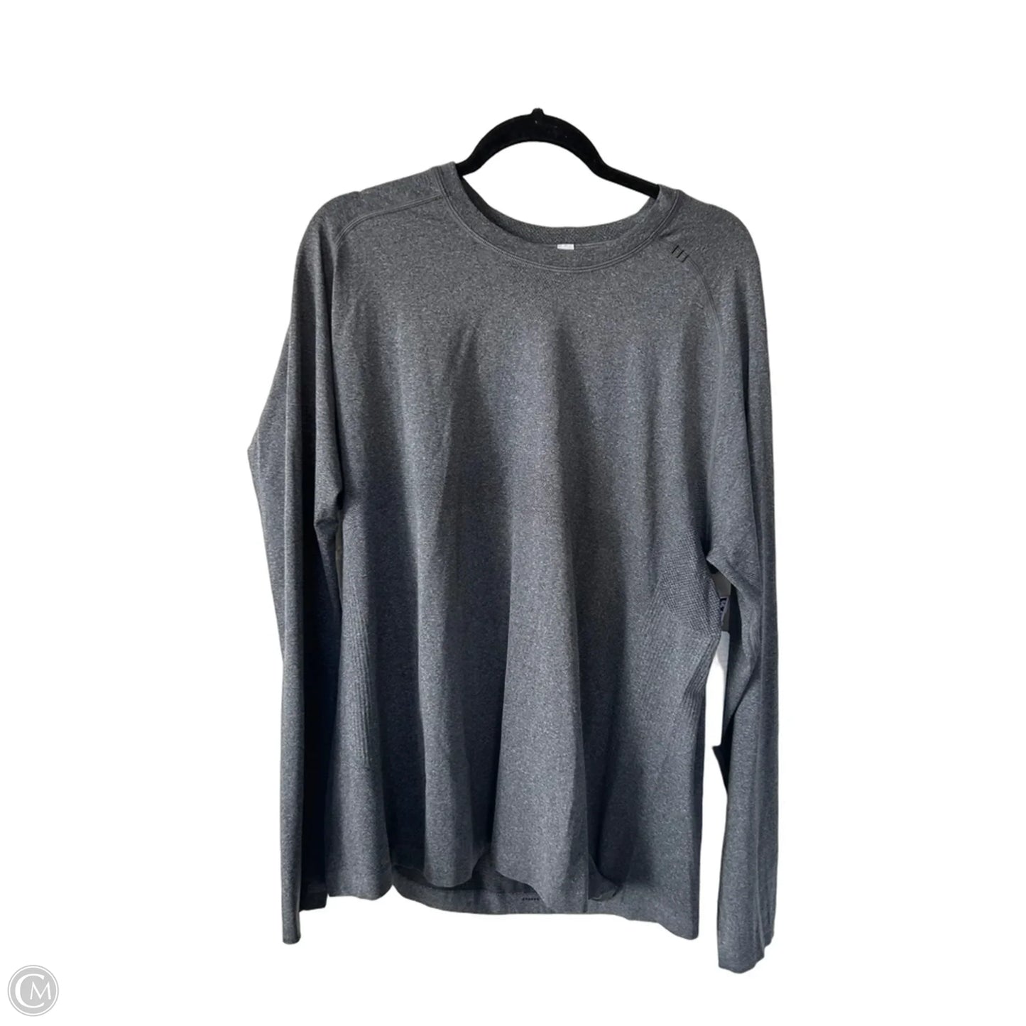 Athletic Top Long Sleeve Crewneck By Lululemon In Grey, Size: Xxl