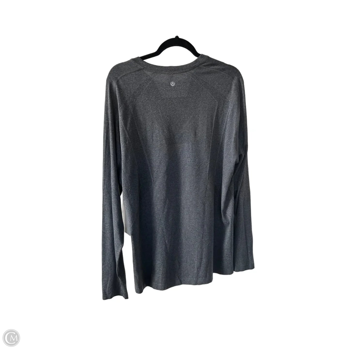 Athletic Top Long Sleeve Crewneck By Lululemon In Grey, Size: Xxl