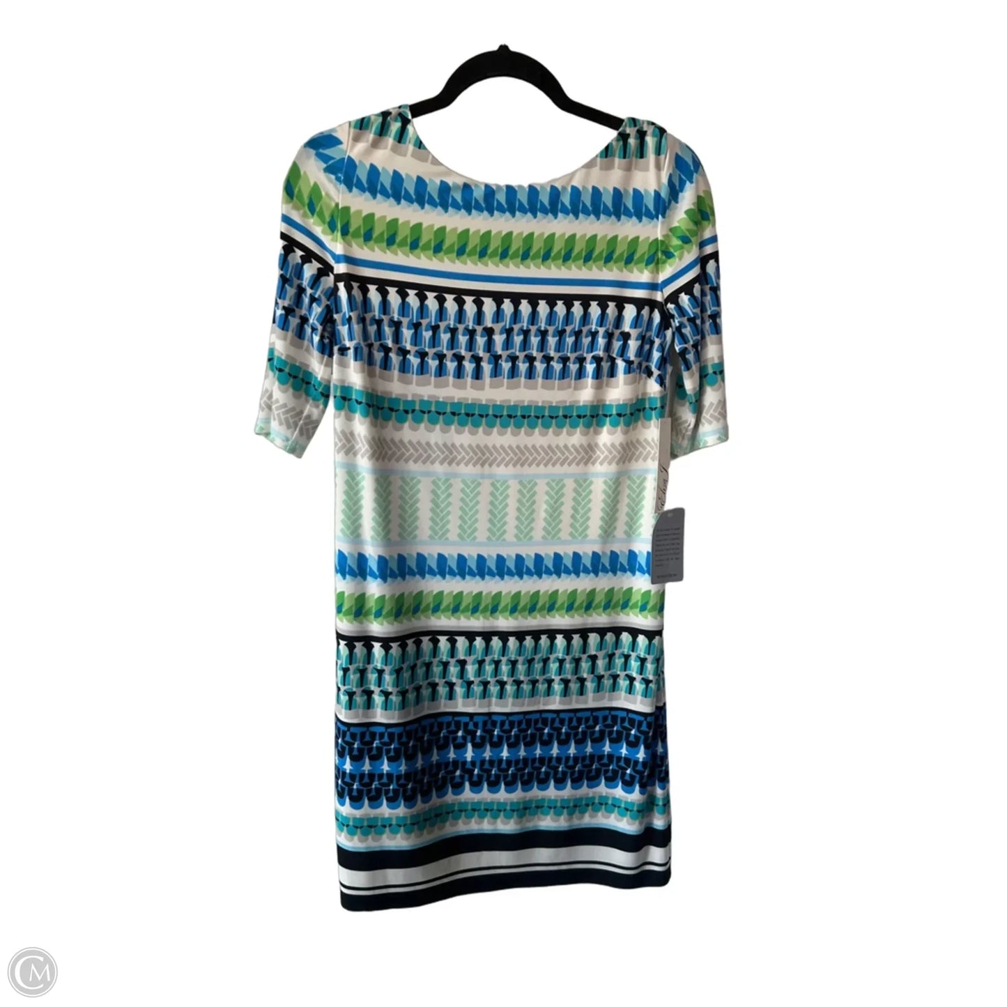 Dress Work By Eliza J In Blue & White, Size: M