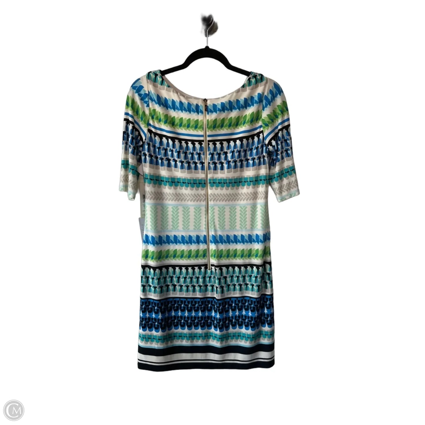 Dress Work By Eliza J In Blue & White, Size: M