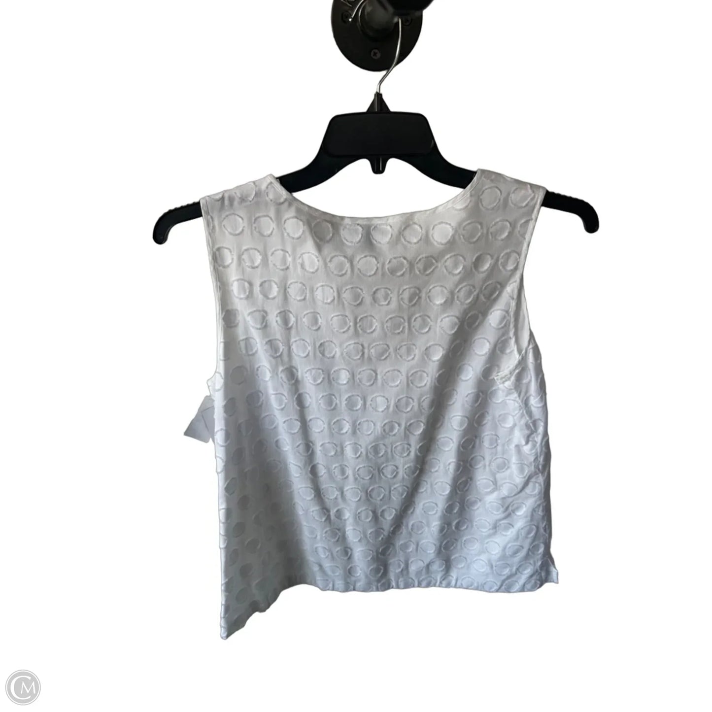 Blouse Sleeveless By Talbots In White, Size: Lp