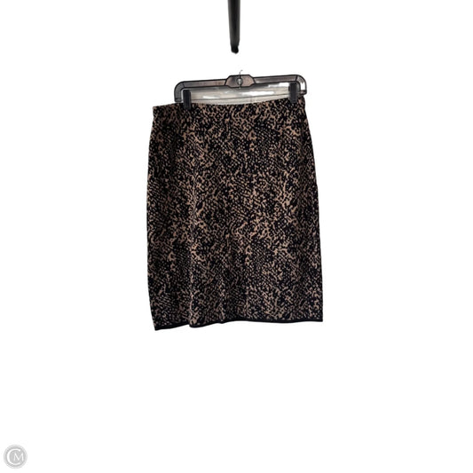 Skirt Mini & Short By Anne Klein In Animal Print, Size: L