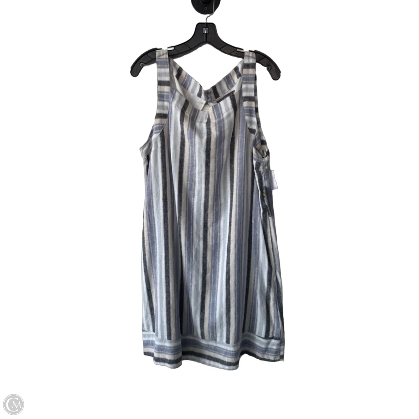 Dress Work By Sharagano In Blue & Cream, Size: M