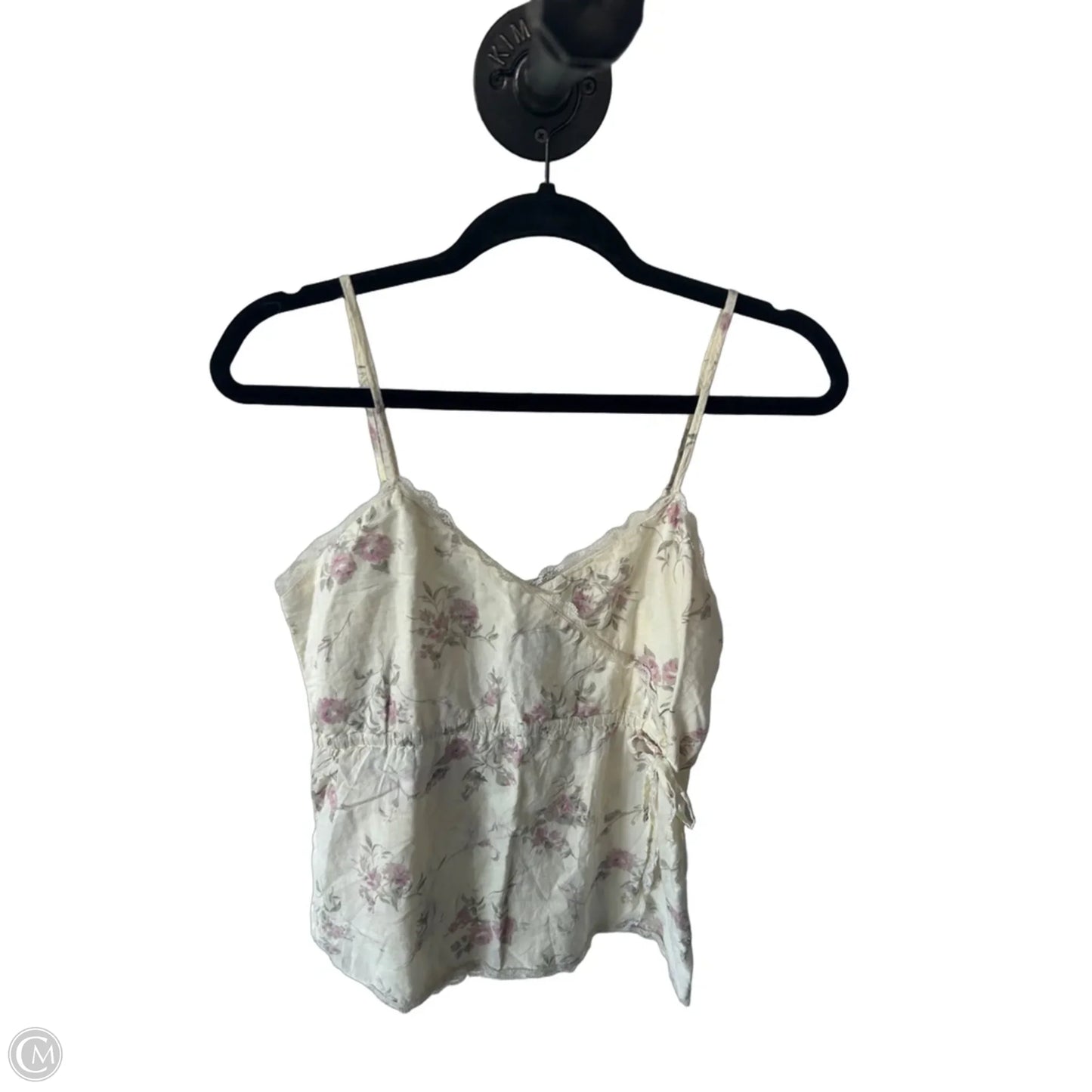 Top Sleeveless By Passport In Cream & Pink, Size: M