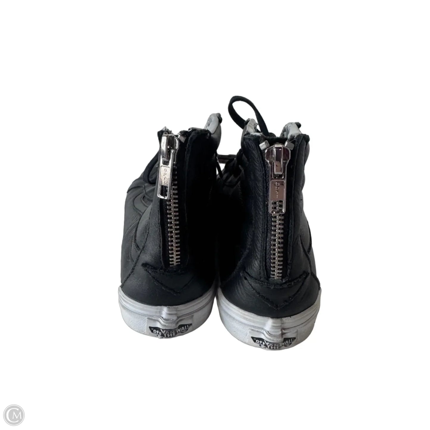 Shoes Sneakers By Vans In Black & Silver, Size: 9.5