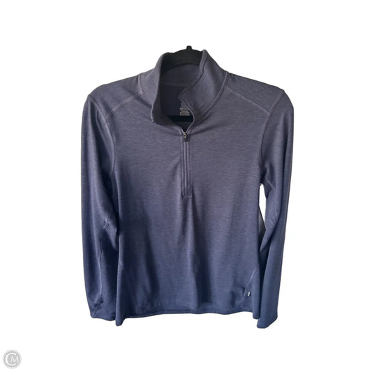 Athletic Top Long Sleeve Collar By Rei In Blue, Size: M