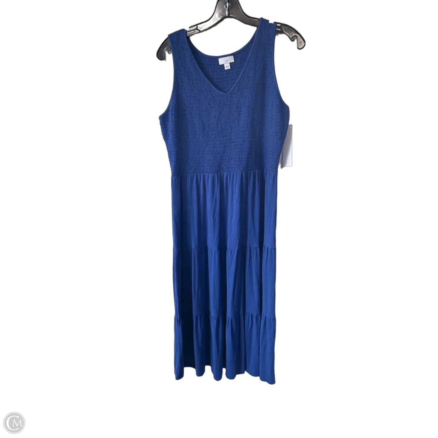 Dress Casual Midi By J. Jill In Blue, Size: M