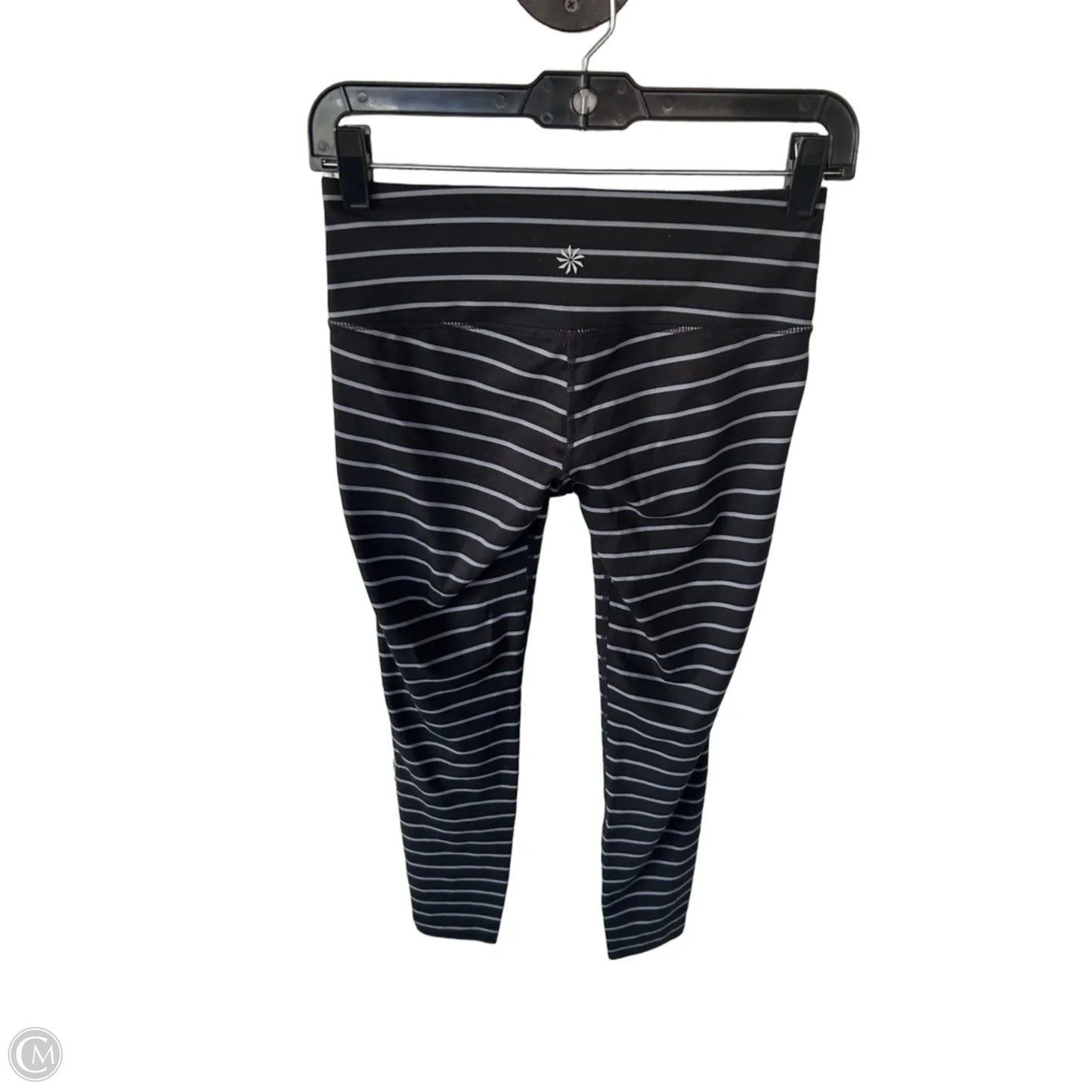 Athletic Leggings By Athleta In Black & Grey, Size: Xsp