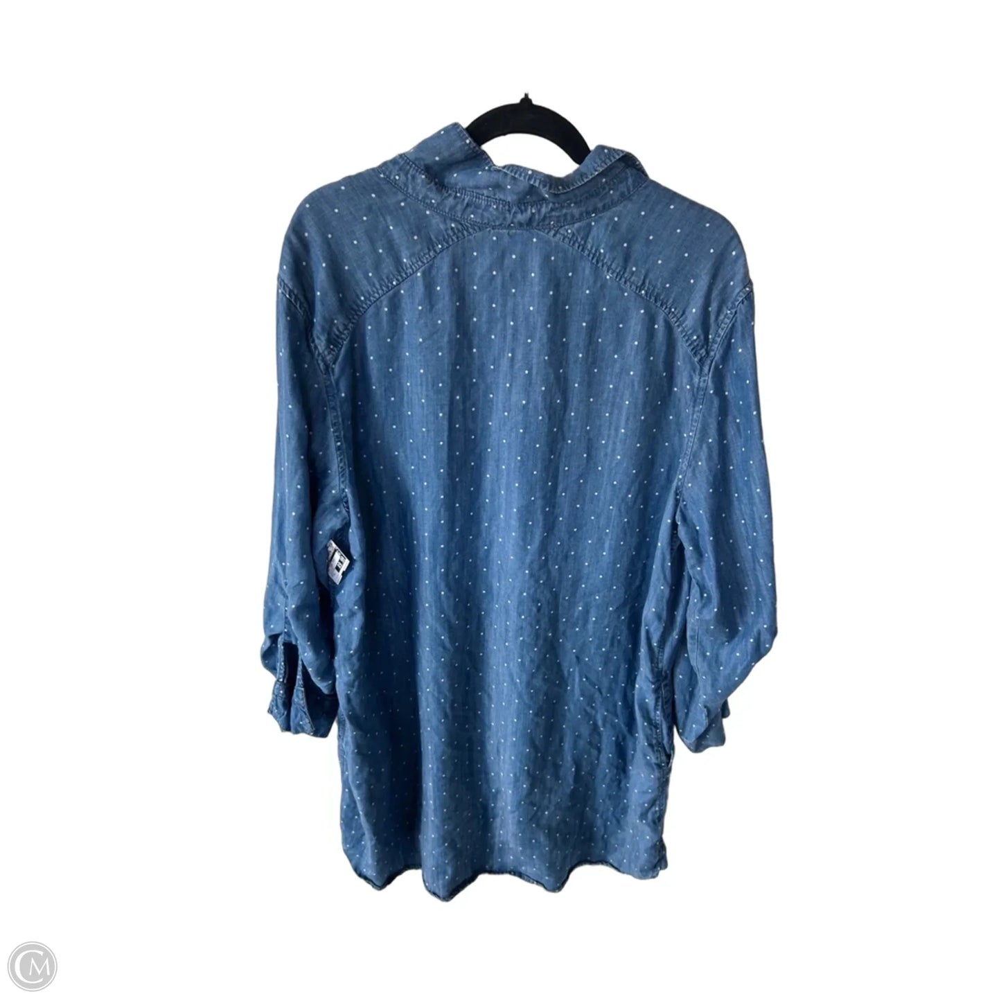 Dress Casual Short By Philosophy In Blue & White, Size: Xxl